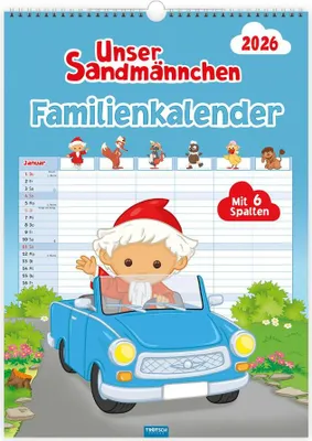 Produktbild von Trötsch Unser Sandmännchen XL-Familienplaner Familienkalende