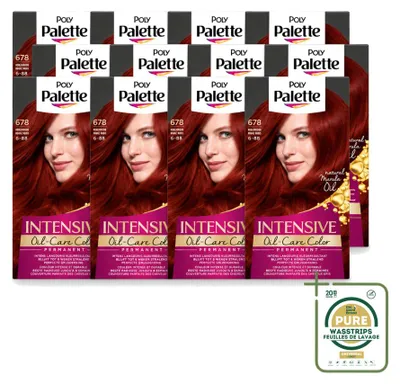 Image de 12 x Coloration capillaire Poly Palette, nuance 6-88 (rouge rubis) - 115 ml - Pack économique - 12 pièces