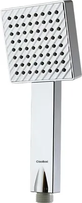 Produktbild von Avizar, Quadratische Duschbrause mit ergonomischem Griff, Silber