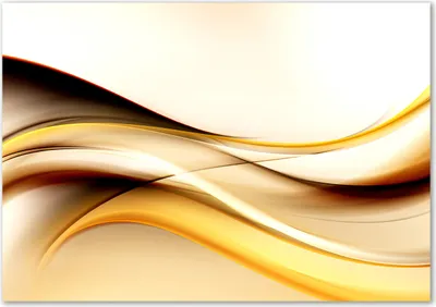 Produktbild von Tulup® Glas-Bild - 100 x 70 - Wandbild aus Glas - Wandkunst - Wandbild hinter gehärtetem Sicherheitsglas - Kunst: modern & klassisch - Abstrakte Wellen - Gelb