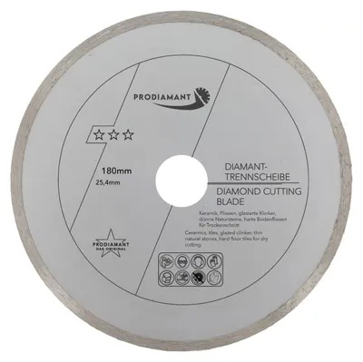 Immagine prodotto di PRODIAMANT Disco diamantato per piastrelle 180 mm x 25,4 mm
