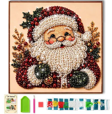 Diamond Painting Set Weihnachtsmann 20x20 cm