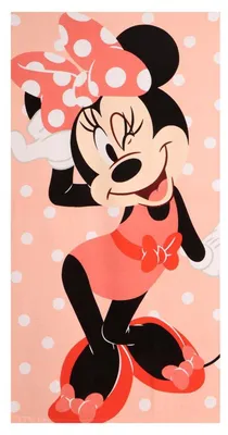 Immagine prodotto di Asciugamano Minnie Mouse, 70 x 140 cm, adatto a bambini e bambine: morbido e assorbente