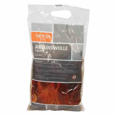 Produktbild von Siena Home 156-963 Anzündwolle im Sack, natur (1 Kg)