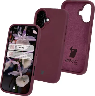 Produktbild von Bizon Soft Case Apple iPhone 16 dunkel lila