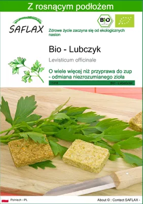 Zdjęcie produktu dla SAFLAX - Bio - Lubczyk - 100 Nasiona - Z podłożem uprawowym wolnym od zarazków - Levisticum officinale