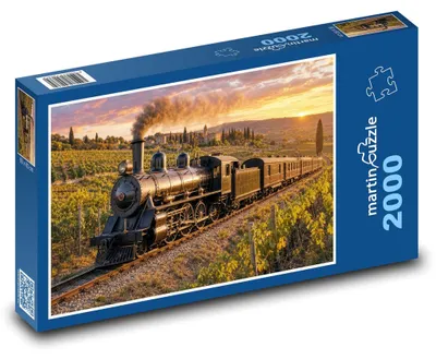 Obrázok produktu pre Puzzle 2000 Parný vlak vo viniciach - martinpuzzle