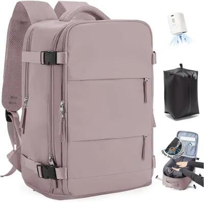 Produktbild von Vakuum Rucksack, wasserdichter Handgepäck Rucksack mit Pumpe, Kabinengröße, für Reisen