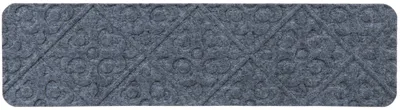 Productafbeelding van COSTWAY 15 antislip traptreden, 76 x 20 cm, traptapijten, geschikt voor houten treden, waterdichte traptreden, lichtgrijs