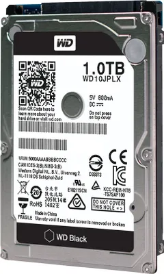 Produktbild von WD Black Performance Hard Drive WD10JPLX - Festplatte - 1 TB