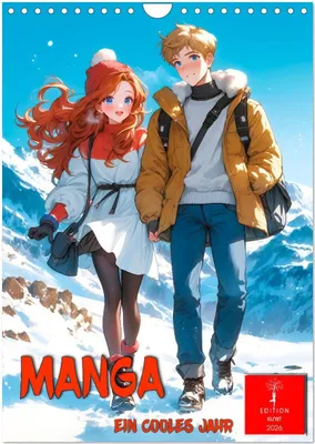 Produktbild von Manga - ein cooles Jahr (Wandkalender 2026 DIN A4 hoch), CALVENDO Monatskalender