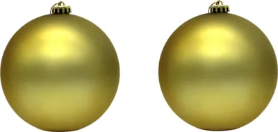 Produktbild von Weihnachts-Kugel XXL Ø 15cm - 2 Stück gold matt