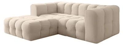 Produktbild von Ecksofa Baloo L mini, für das Wohnzimmer, Stoff Tiffany, links, beige