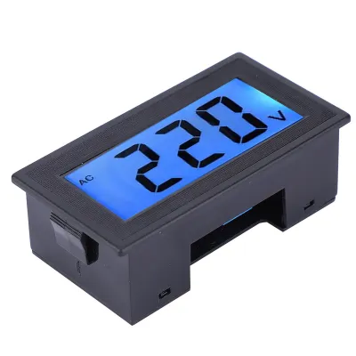 Obrázek produktu pro Měřič napětí, střídavý voltmetr, digitální panelový měřič, panel napětí, LCD digitální voltmetr, panel digitálního testeru napětí, dvouvodičové napětí