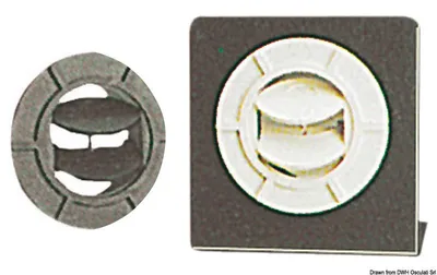Produktbild von Orientierbarer Luftauslass schwarz Ø 75 mm - Osculati 50.263.08