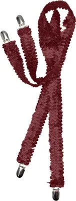 Immagine prodotto di Bristol Novelty Bretelle unisex in paillettes per adulti BN1441 (Taglia unica) (Rosso)