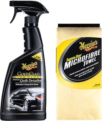 Produktbild von Meguiar's® Gold Class™ Quik Detailer® + Supreme Shine Microfiber Handtuch