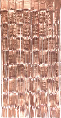 Produktbild von Lametta Vorhang 50x100cm, Farbauswahl:rosegold / matt