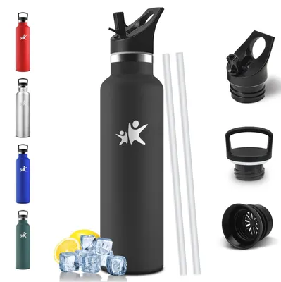 Produktbild von Mulbijeo Trinkflasche 750ML, BPA-Frei, Trinkflasche Edelstahl, Auslaufsichere Is