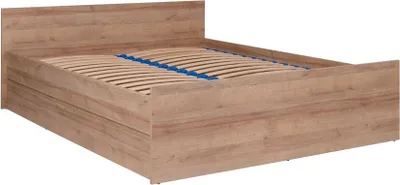 Produktbild von Furniture24 Bett Cosmo Co14 Bettgestelle Mit Lattenrost 140 X 200 Cm Riviera Eiche