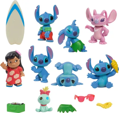 Immagine prodotto di Zestaw Mini Figurek Stitch Deluxe 8 szt. 7 cm od Disney Lilo & Stitch