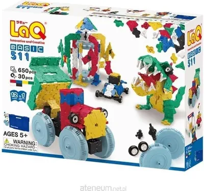 Immagine prodotto di Set di costruzioni LaQ Basic 511 12 in 1 - 650 blocchi da costruzione