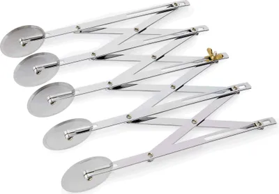 Produktbild von Teigschneider 5 Rädchen Blätter/Mürb/Quarkteig Pasta Backstube Küchenhelfer