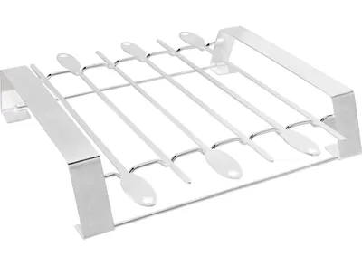 Produktbild von BBQ Spieß-Set Edelstahl 6 Spieße Schaschlikhalter