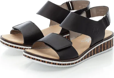 Produktbild von Rieker Damen-Sandalette Schwarz, Farbe:schwarz, EU Größe:41