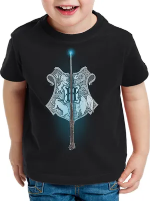 Produktbild von BaumwolleCloud Wappen Zauberschule Kinder T-Shirt potter magic harry quidditch