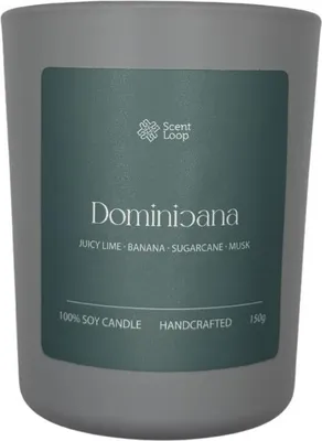 Zdjęcie produktu dla Scent Loop Świeca sojowa zapachowa Dominicana limonka, jabłko i piżmo Regular 150g
