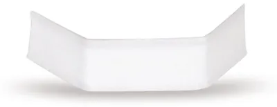Produktbild von 1000x U-Clipse Verschlussclipse Beutelverschlüsse 40 mm Weiss Papier