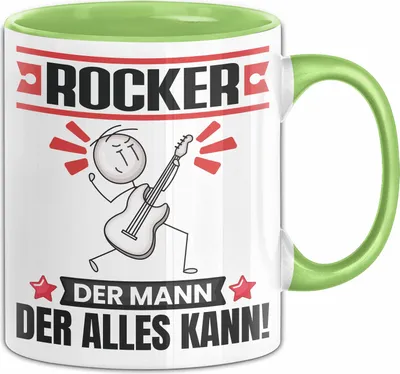 Produktbild von Rocker Tasse Geschenk für Rocker Der Mann Der Alles Kann Geschenkidee zum Geburtstag (Grün)