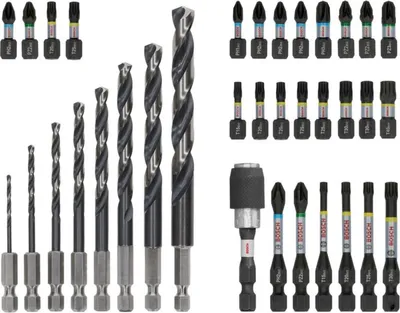Immagine prodotto di BOSCH 2608521U80 BOSCH PRO Impact Bohrer- und Bit-Set, 35-teilig