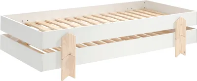 Produktbild von Stapelbett (2er Set) Karlene 204x94x48 MDF Weiß