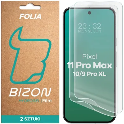 Produktbild von Folia hydrożelowa na ekran Bizon Glass Hydrogel Front do Google Pixel 9 Pro XL, 2 sztuki