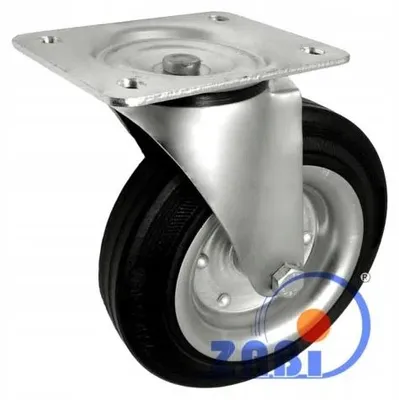 Produktbild von Zabi Metall-Gummi Lenkrolle 200mm Schwenkgehäuse