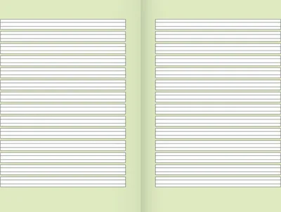 Produktbild von Schulheft A5 16 Blatt Lineatur 2 Packung mit 25 Stück