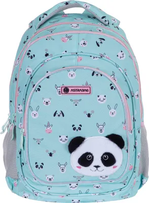 Image de Sac à dos scolaire à 3 compartiments Teddy Panda AB330 Astrabag
