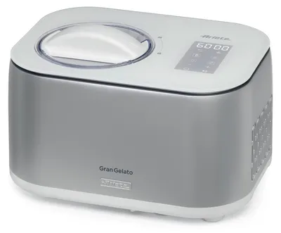 Immagine prodotto di Ariete 644 Gran Gelato 4in1, Gelatiera con compressore, Gelato, Yogurt, Sorbetto e Granita, 30-60 minuti, Funzione mantenimento del freddo
