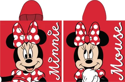 Zdjęcie produktu dla Disney Minnie - Poncho Towel z Bawełny, Oficjalny Produkt Akcesoryjny