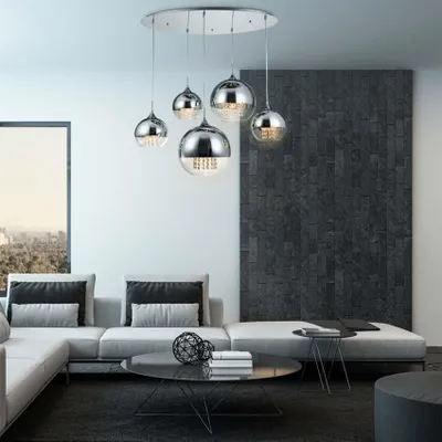 Zdjęcie produktu dla Lampa wisząca Fermi nikiel metal
