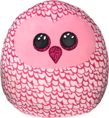 Image de Ty Squish-a-Boos Pinky - hibou rose, 30 cm
