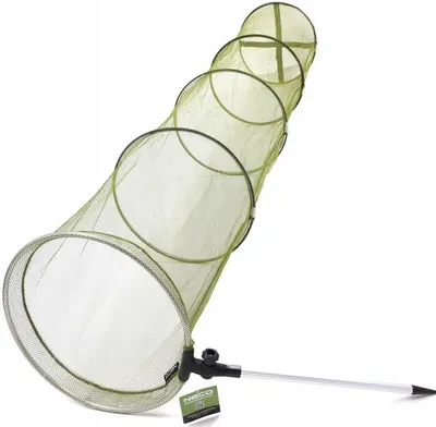 Produktbild von FISCHNETZ SETZKESCHER 1,5m RUND 40 cm + STANGE 4 RINGE