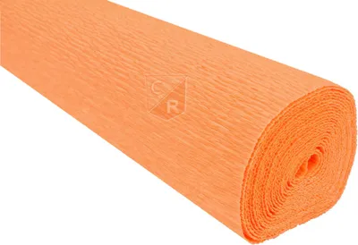 Produktbild von Italienischer Kreppstoff 50 x 250 cm, Gewicht 180 g, Farbe Kürbis