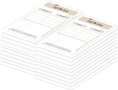 Produktbild von PRICARO Terminblock "Blätter", (20er Pack)