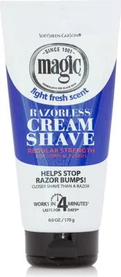 Produktbild von Magic Razorless Cream Shave Regular Strength 6oz 170g rasiermesserlose Rasiercreme