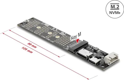 Obrázok produktu pre DELOCK OCuLink > M.2 Key M NVMe SSD Konverter