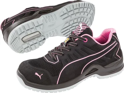Produktbild von Puma Safety Puma Sicherheitshalbschuh FUSE TC LOW WNS S1P ESD SRC 644110 Gr. 37 schwarz/pink