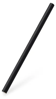 Produktbild von 300x Papiertrinkhalme JUMBO schwarz 15 cm Ø8 mm